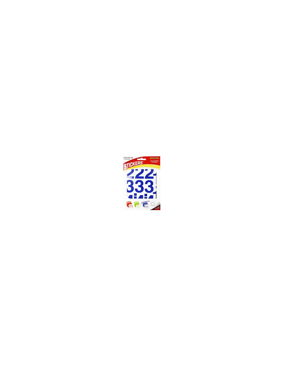 CHIFFRE ADHESIF 50 MM BLEU