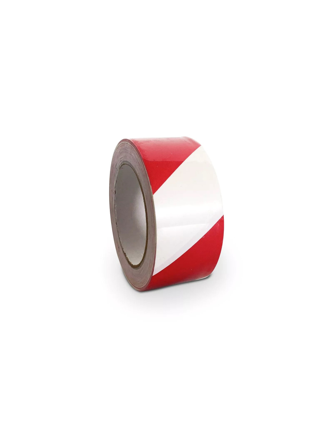 Ruban adhésif marquage sol Rouge / Blanc - 50 mm x 33 m