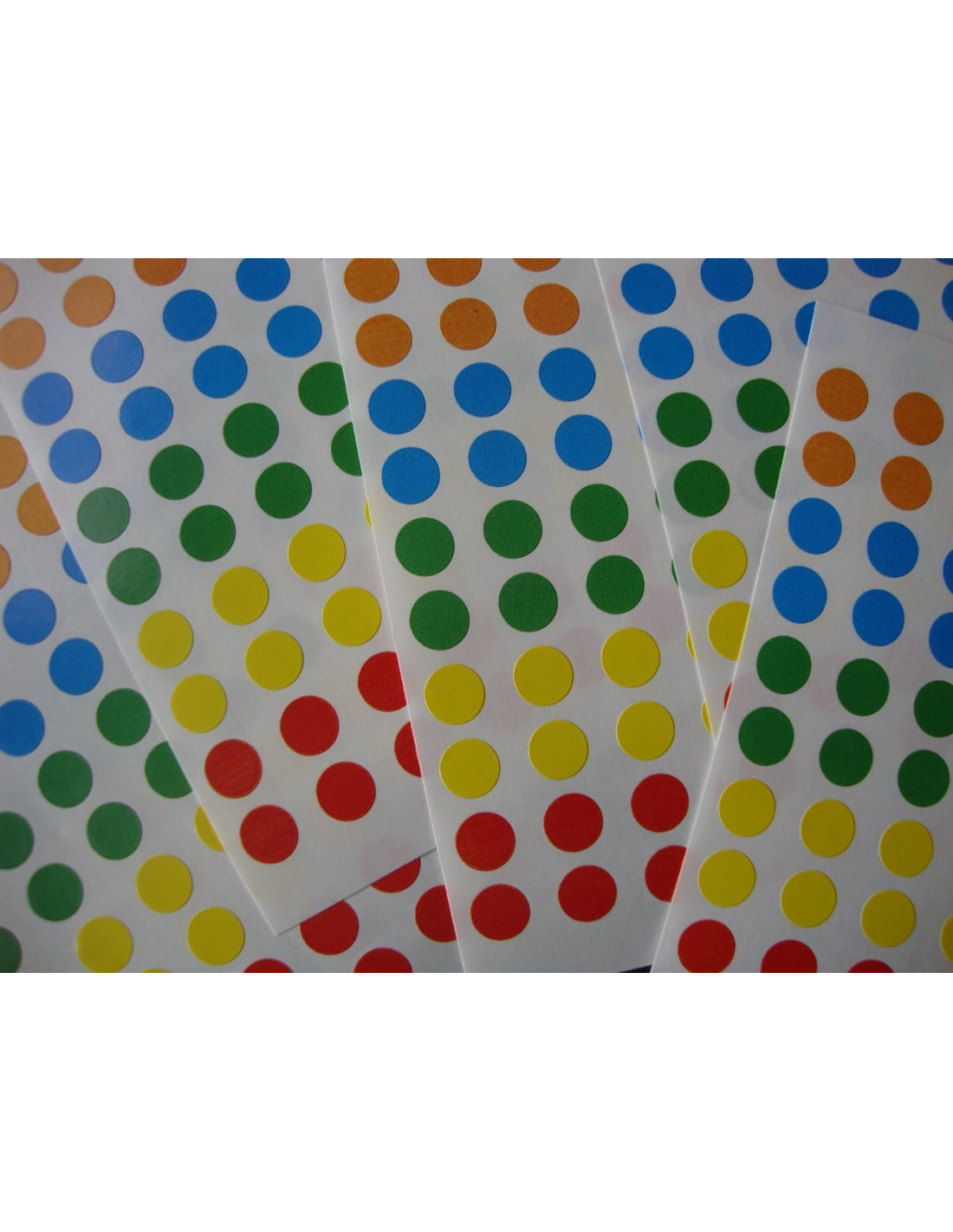 GOMMETTES ADHESIVES MULTICOLORES