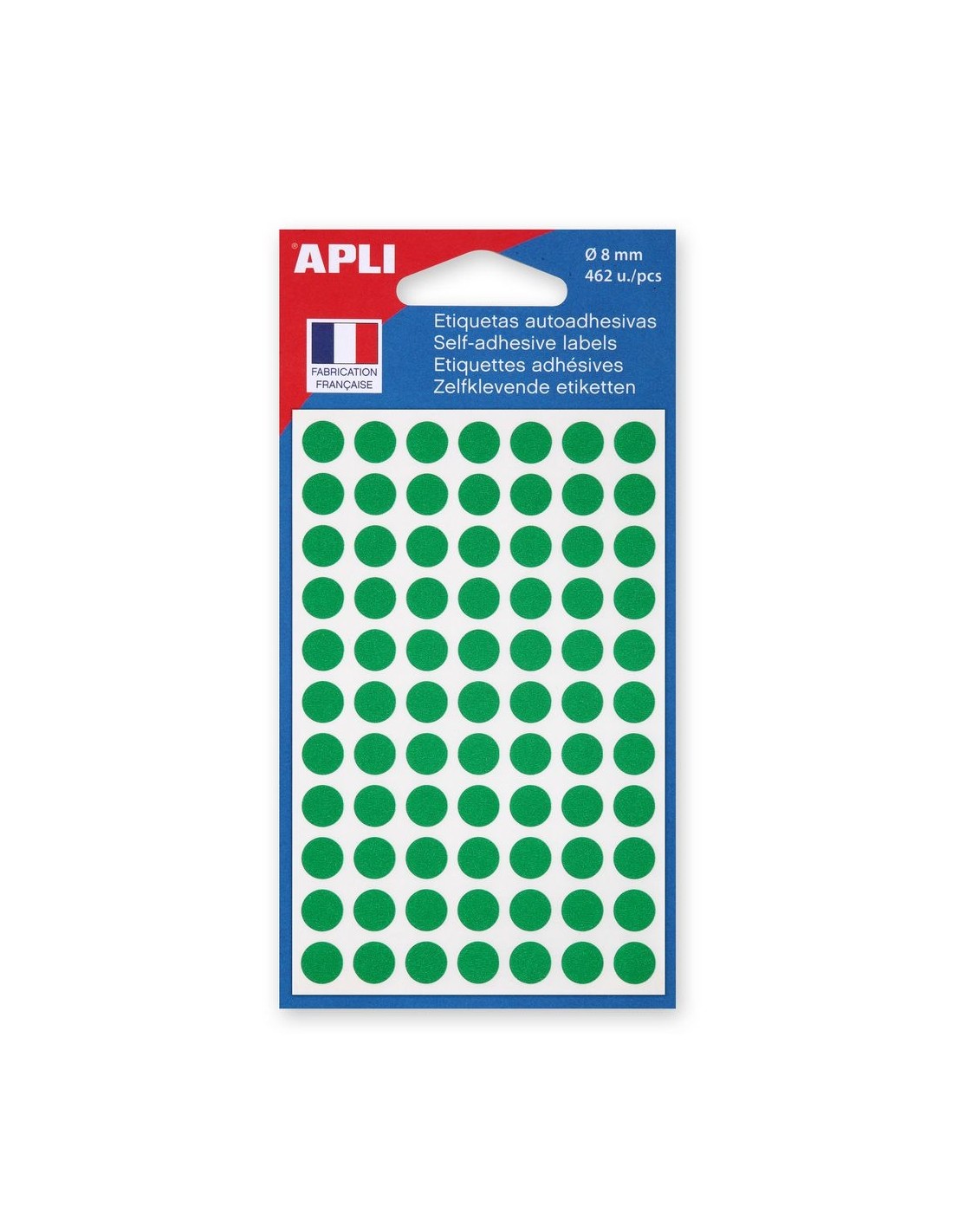 GOMMETTES 8MM VERTE 5 PLANCHES - AGIPA
