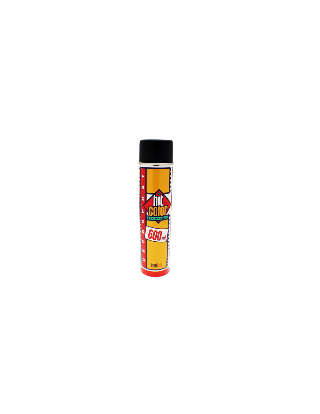 BOMBE DE PEINTURE NOIR MAT 600ml - HIT COLOR KLINIR
