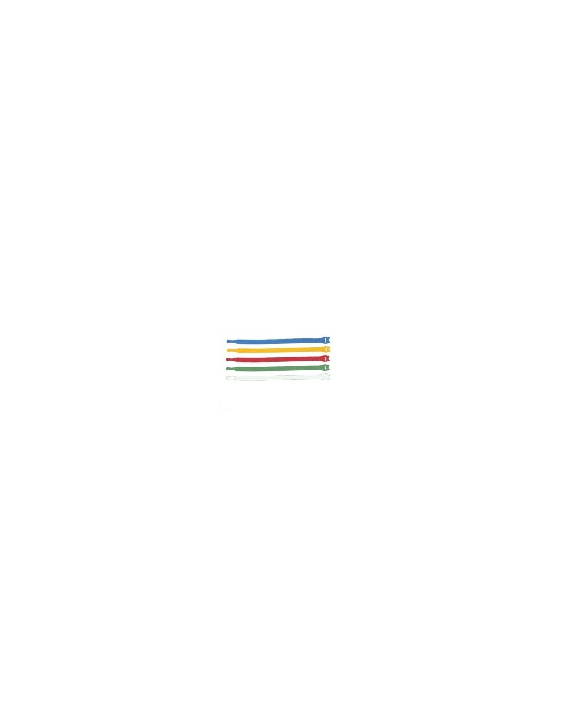 Velcro attache cable 5 couleurs. 20x300mm
