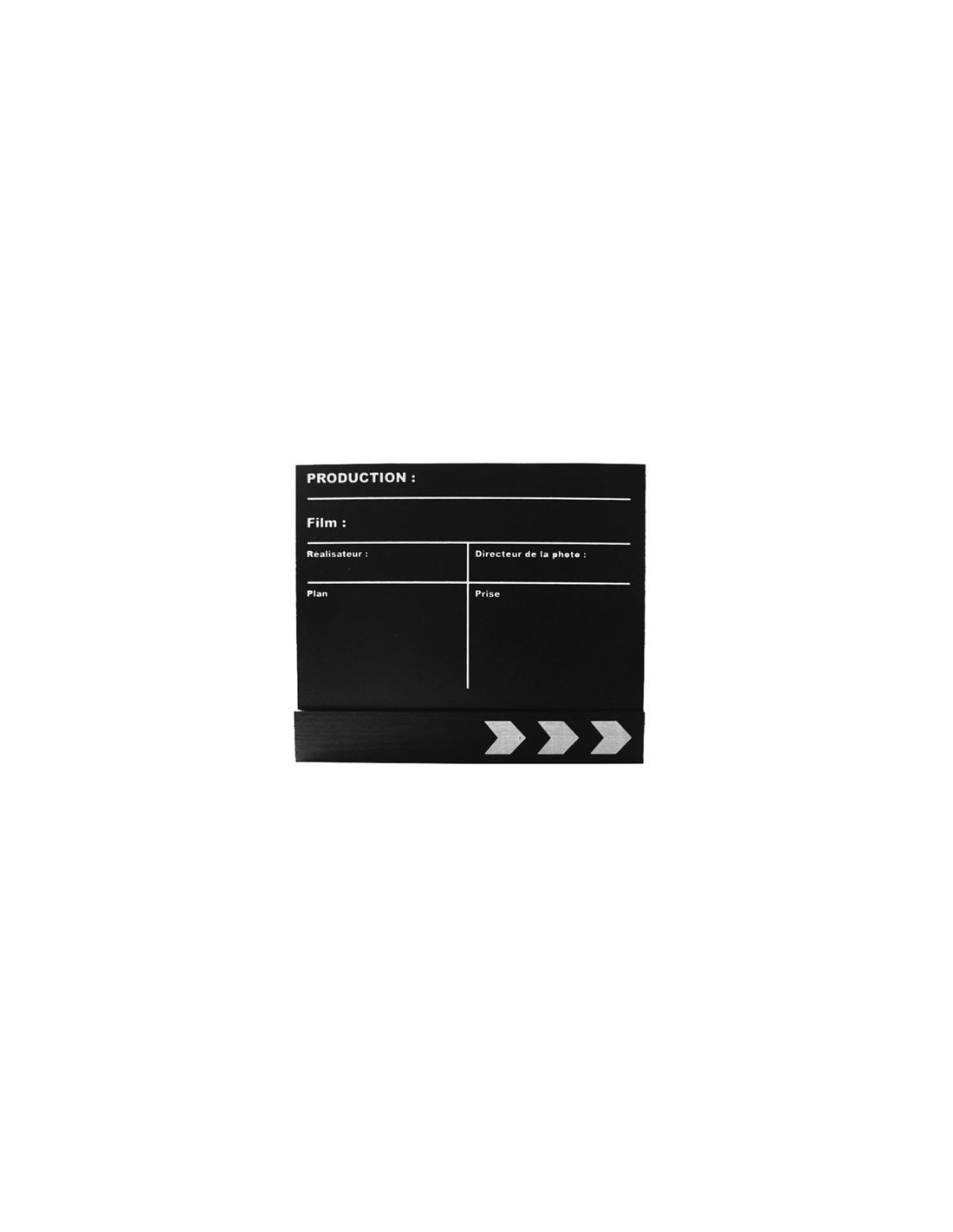 CLAP NOIR FIN DE FILM 130 x 165 x 6 mm