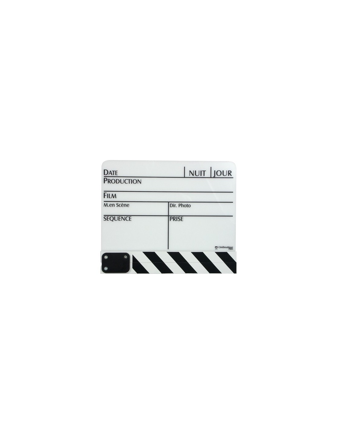 CLAP BLANC GRAND MODELE GRAVE Dim.280x190mm