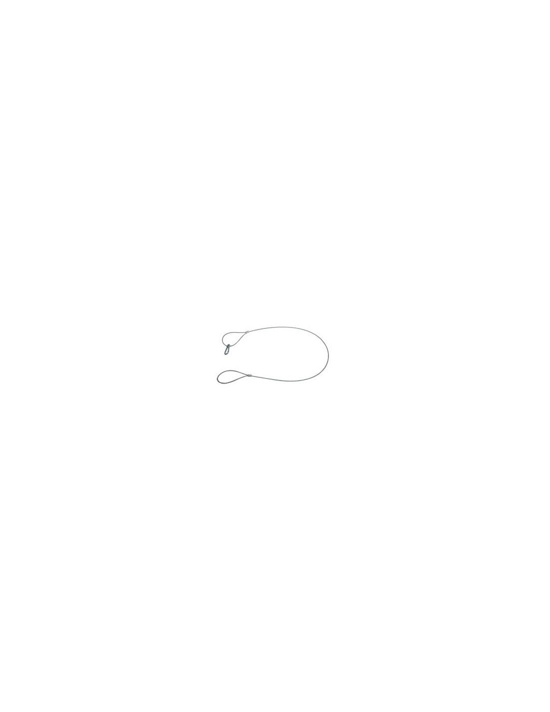 ELINGUE 3MM AVEC MOUSQUETON