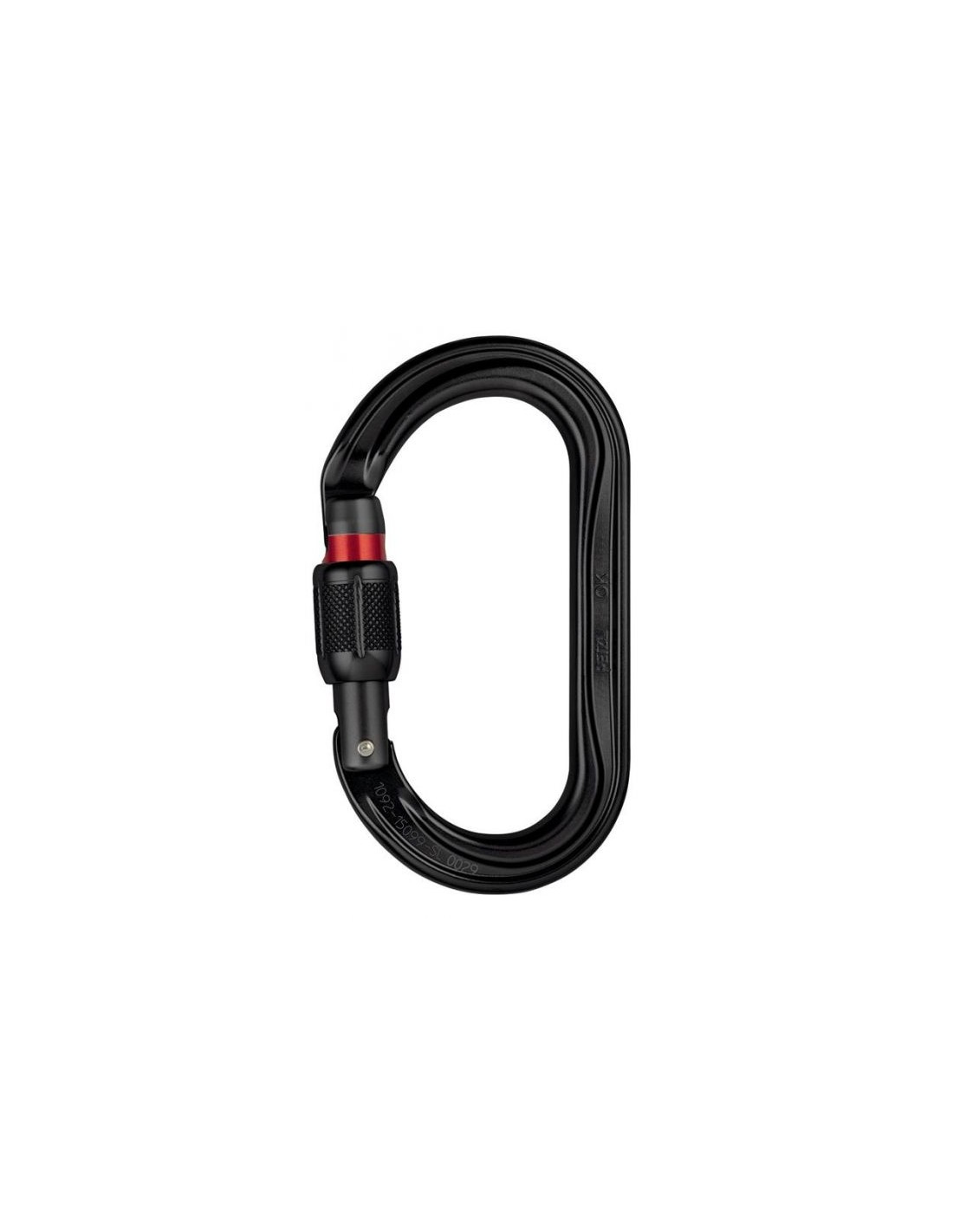 PETZL - MOUSQUETON OK SCREW LOCK - NOIR