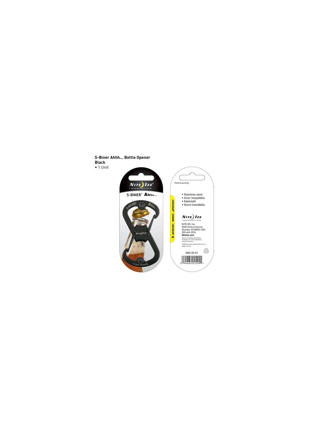 MOUSQUETON S-BINER DECAPSULEUR