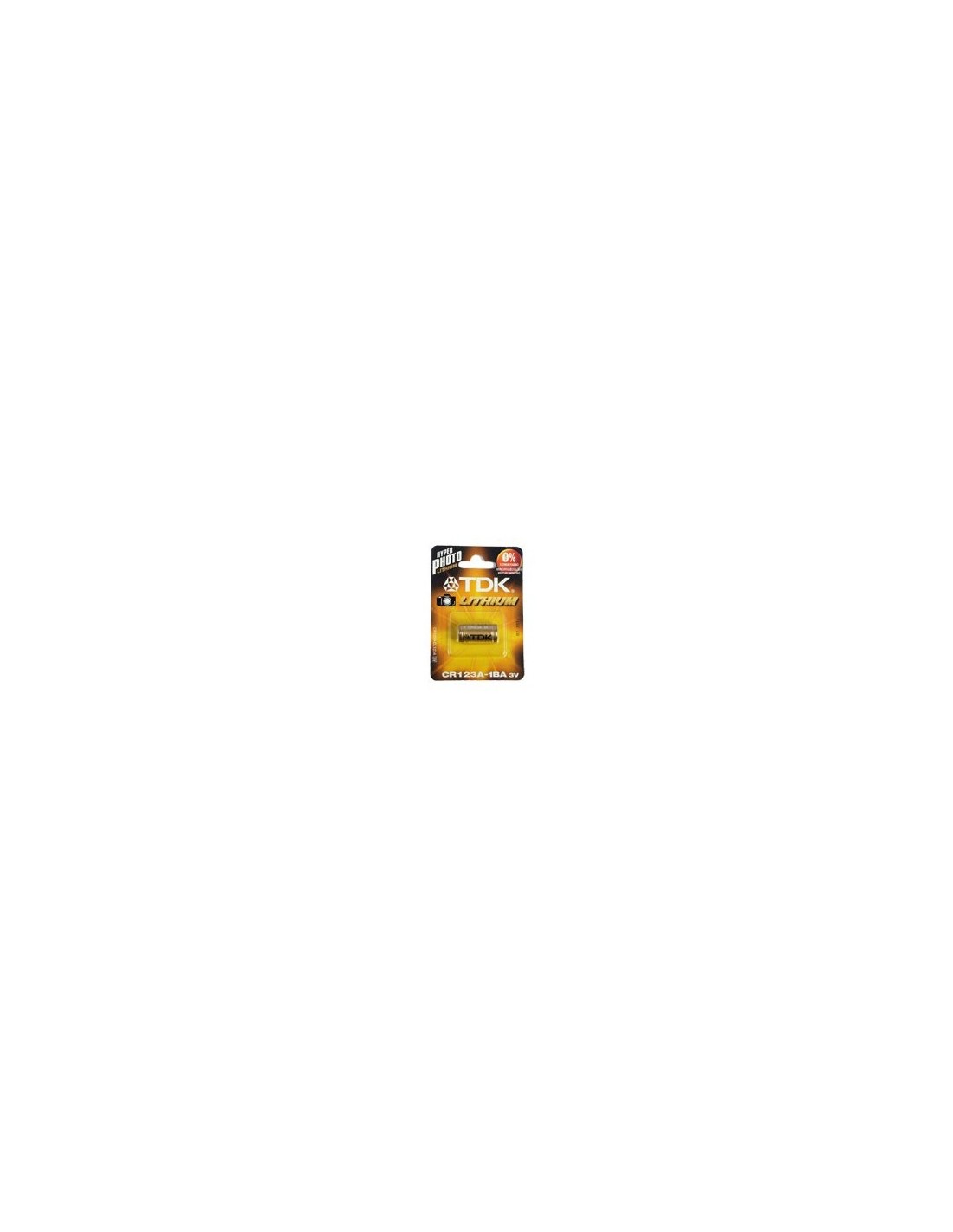 Pile lithium baton CR123 3V