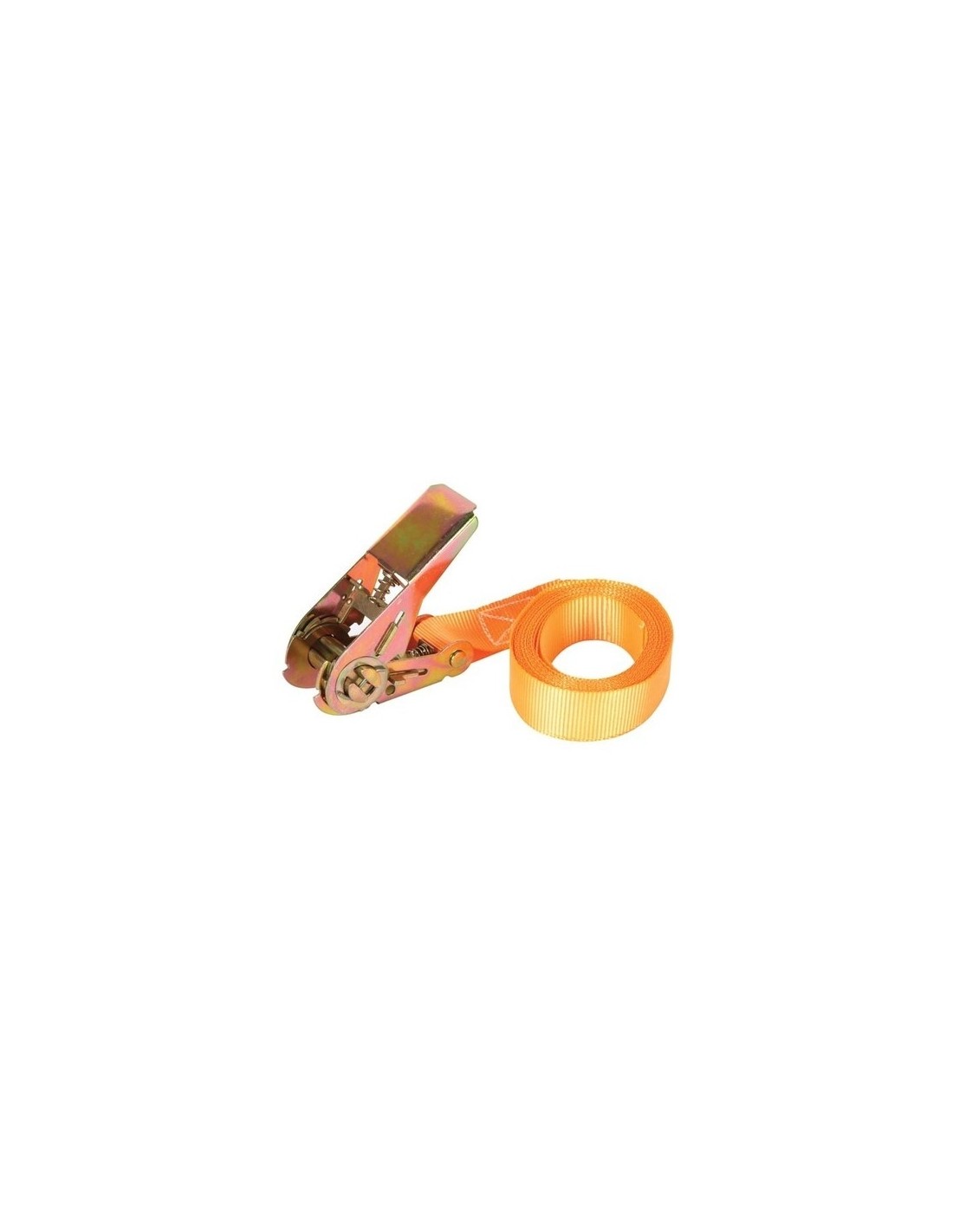 SANGLE A CLIQUET 50MM x 8.00M - ORANGE OU NOIR